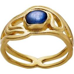 Maanesten Edith Ring - Guld/blå