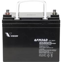 Vision Akkus 6FM36DX Blybatteri 12 V 36 Ah B.