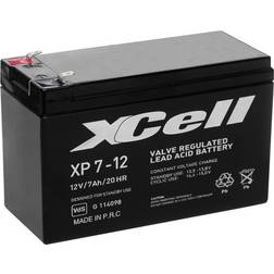 XCell XP712 Blybatteri 12 V 7 Ah Blyfleece