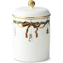 Royal Copenhagen Star Fluted Christmas Biscuit Jar