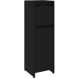 vidaXL Bathroom Cabinet Black Engineered