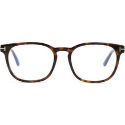 Tom Ford FT5868-B Azules-Light Block 052 Recetadas para Hombre Careyshell