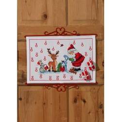 Permin Â Broderikit Jul kalender Nisse vid Brunn30x50cm