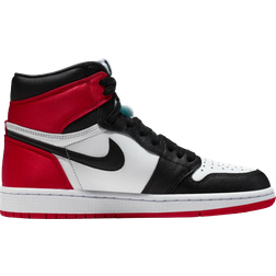 Nike Air Jordan 1 Retro High Satin Black Toe W - Black/White/Varsity Red