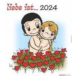 Alpha Wand Kalender 30x34 Illustrationen Paar