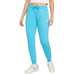 Nike Sportswear Club Fleece Women's Mid-Rise Joggers - Baltic Blue/White