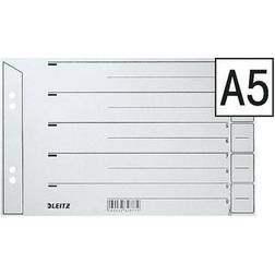 Leitz 1656-00-85 Trennblätter A5quer, 200g/qm