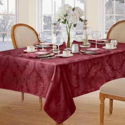 Elrene Home Fashions Barcelona Jacquard Damask Tablecloth Red