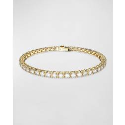 Swarovski Matrix Crystal Tennis Bracelet Gold