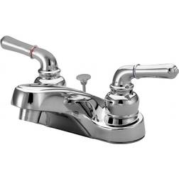Kingston Brass KB251B 4 in Centerset Bathroom Faucet Polished Chrome Grey, Bronze