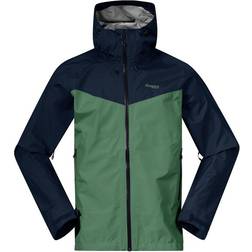 Bergans Skarlight 3L Shell Jacket - Dark Jade Green/Navy Blue