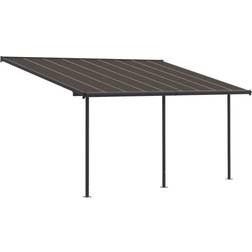 Palram Grau, Bronze Canopia Terrassenüberdachung Capri 3x5.46
