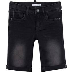 Name It Shorts - Svart Denim