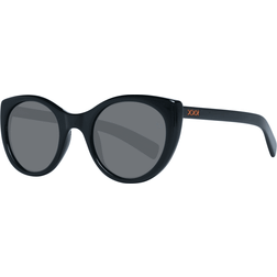 Ermenegildo Zegna Unisex Solglasögon Polariserad Rund Ram - Black