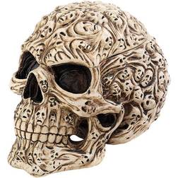 Design Toscano Skull's Soul Ghosts Jewelry Stash Box 4 inches Wide 6 inches Tall Handcast Polyresin Full Color Paint Figurine