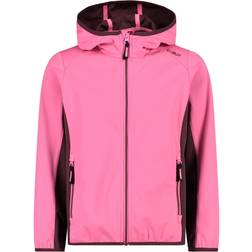 CMP Girls' Waterproof Hooded Jacket - Rose