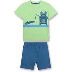 Sanetta Jungen 233112 Pyjamaset, Lime