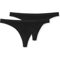 Schiesser Damen 2 Pack String Bio Baumwolle - Organic