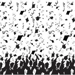 Beistle Graduation Backdrop, 4' x 30' Black/White