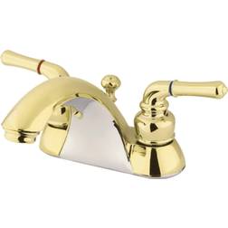 Kingston Brass KB2622 4 in Centerset Bathroom Faucet Polished
