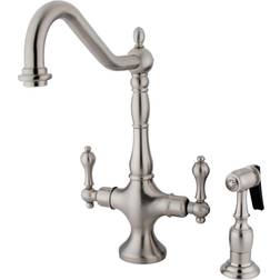 Kingston Brass KS1778ALBS Heritage 2-Handle Kitchen Faucet