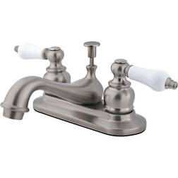 Kingston Brass KB608PL Restoration 4 in Centerset Bathroom Faucet Grey
