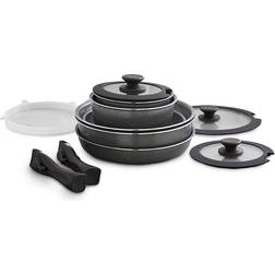 Tower Grey Freedom Cerastone 13 Cookware Set with lid