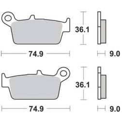 TRW Brake Pad Set MCB665EC