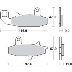 TRW Lucas Bremsbeläge Sintermetall Street MCB597SV