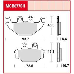 TRW MCB877SH Juego De Pastillas De Freno Sinter Street