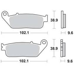 TRW Sinter Street MCB677SV Kit Pastiglie Freno