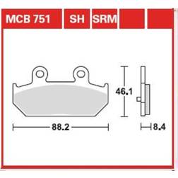 TRW Lucas Freno Pad MCB751