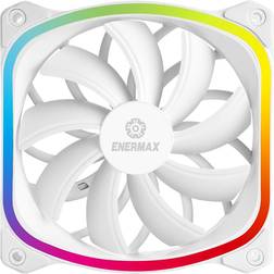 Enermax SquA 120mm Dual Light Loop RGB LED PWN Case Fan UCSQARGB12P-W-SG