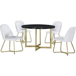 Best Quality Furniture Daniela Circle Dining Set 2