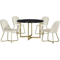 Best Quality Furniture Daniela Circle Dining Set 2