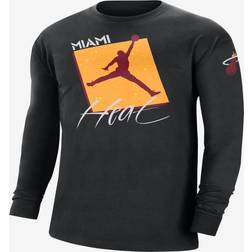 Nike Mens NBA Statement Longsleeve T-Shirt Mens Black/White