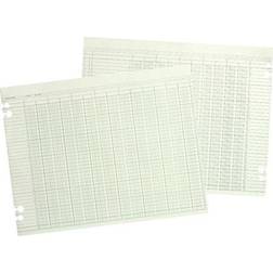 Acco G10-6 Accounting Sheets 9-1/4 x 11-7/8 100 Loose Sheets/Pack Green