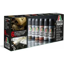 Italeri 448AP – Akrylmodell tvättset, modelltillverkning, byggsats, stående modelltillverkning, hantverk, hobby, limning, plastbyggsats, 20 ml 6-pack