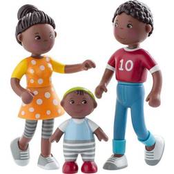 Haba Little Friends Spielset Familienzeit 3 Figuren, dunkle Hautfarbe