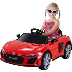 ACTIONBIKES MOTORS Kinder-Elektroauto Audi R8 Spyder lizenziert, 60 Watt, LED-Scheinwerfer, Musik, Hupe, Fernbedienung Rot