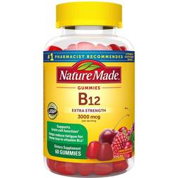 Nature Made B12 Extra Strength Gummies Cherry & Mixed Berry 3000 mcg 60 pcs