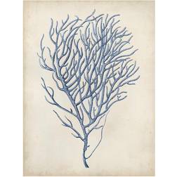 Impression sur toile Indigo Coral III