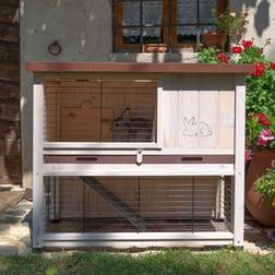 Ferplast Weather Resistant Rabbit Hutch 81cm H x 92cm W x 47cm D