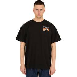 Knowledge Cotton Apparel Take Action Make Change Oversized Tee - Black