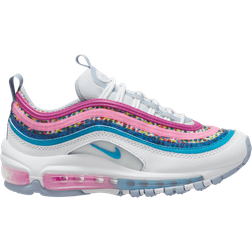 Nike Air Max 97 SE GS - White/Active Fuchsia/Blue Whisper/Blue Lightning