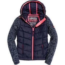 Superdry Storm Hybrid Zip Hoodie - Navy