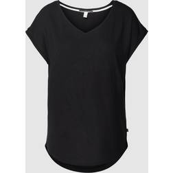 Q/S by s.Oliver Women's T-Shirt, Kurzarm, Black