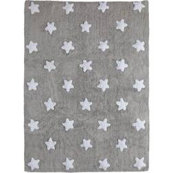 Lorena Canals Alfombra De Algodén Con Dise'o De Estrella Gris 120 x 160 cm