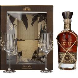 Plantation XO 20th Anniversary with Two Glasses Gift Set 40% 1x70 cl