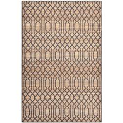 Solo Rugs Sophie Indoor-Outdoor Trellis Natural, Brown, Beige, White